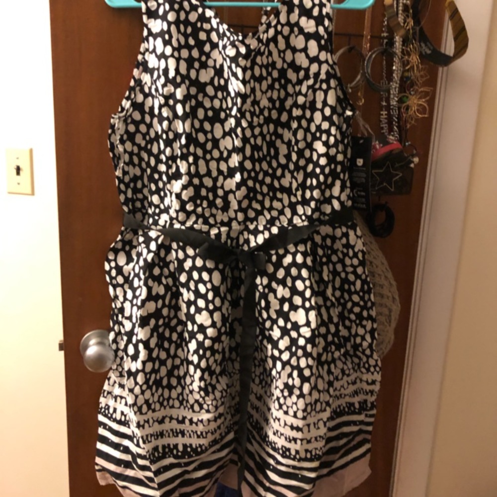 Black and White Polka Dot Dress